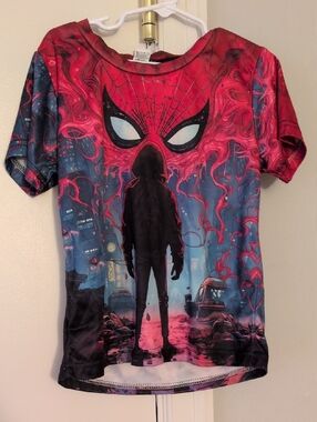 Men's‎ Spider-Man Graphic Tee in Red, Blue & Black